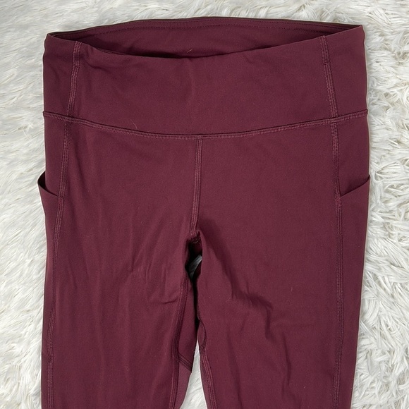 Lululemon Pace Rival Crop *22" Garnet - Picture 2 of 7